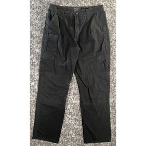 511 Tactical Cargo Pants Mens 36x34 Fit 35x33 Black Utility Rip Stop Trousers